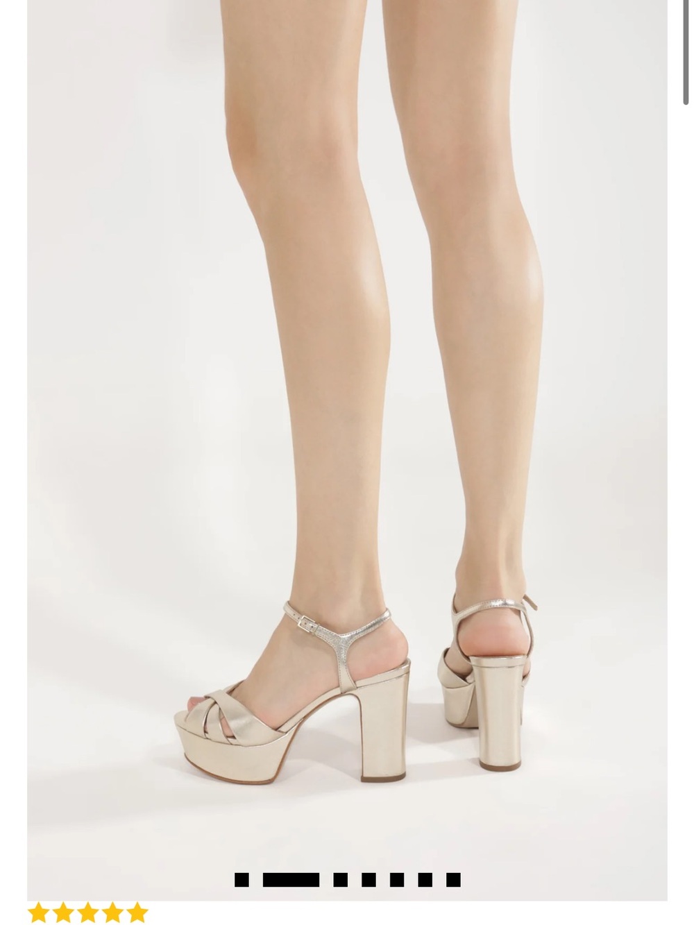 Schutz Keefa Gold Platform High Heel Sandals - Women - Picture 2 of 11